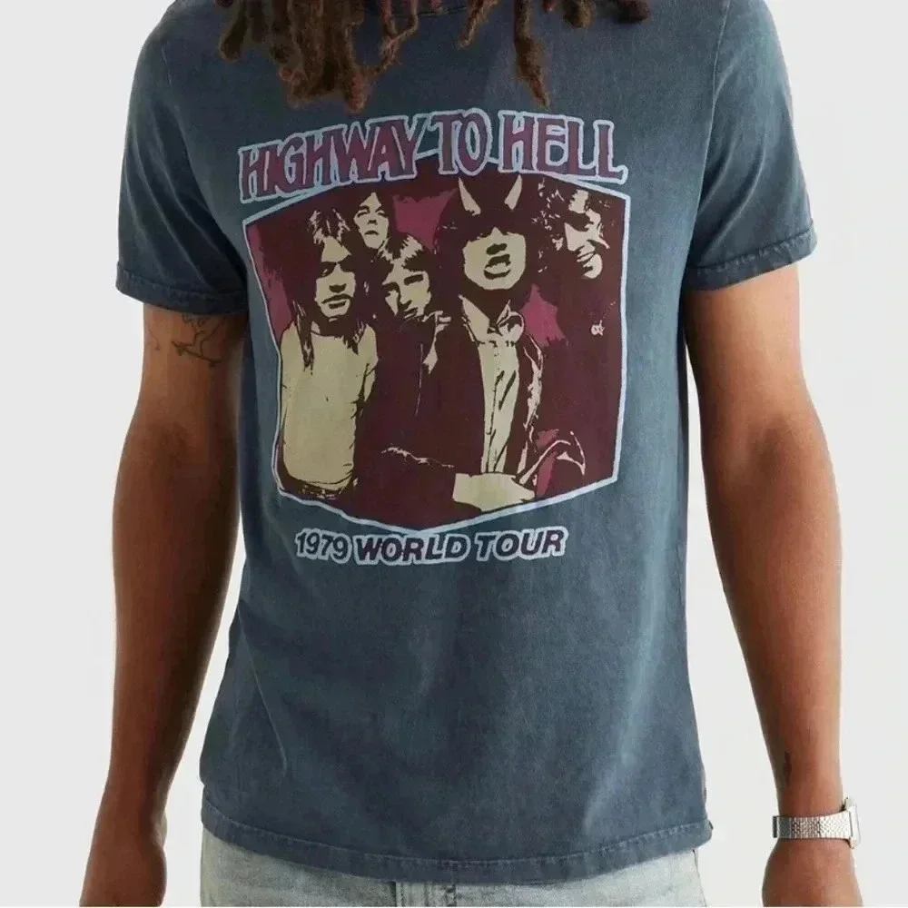 Brand New Acdc Highway To Hell Band Tee Lucky Brand